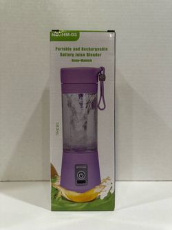 Portable and rechargeable battery juice blender 380 ML brand new color pink