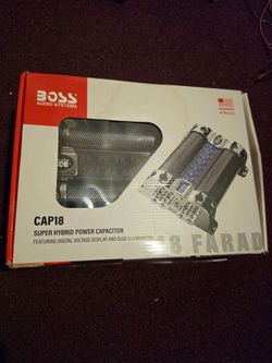 Boss capacitor 18 farad 1800 watts battery