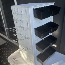 Peg Board Swivel Organization Box