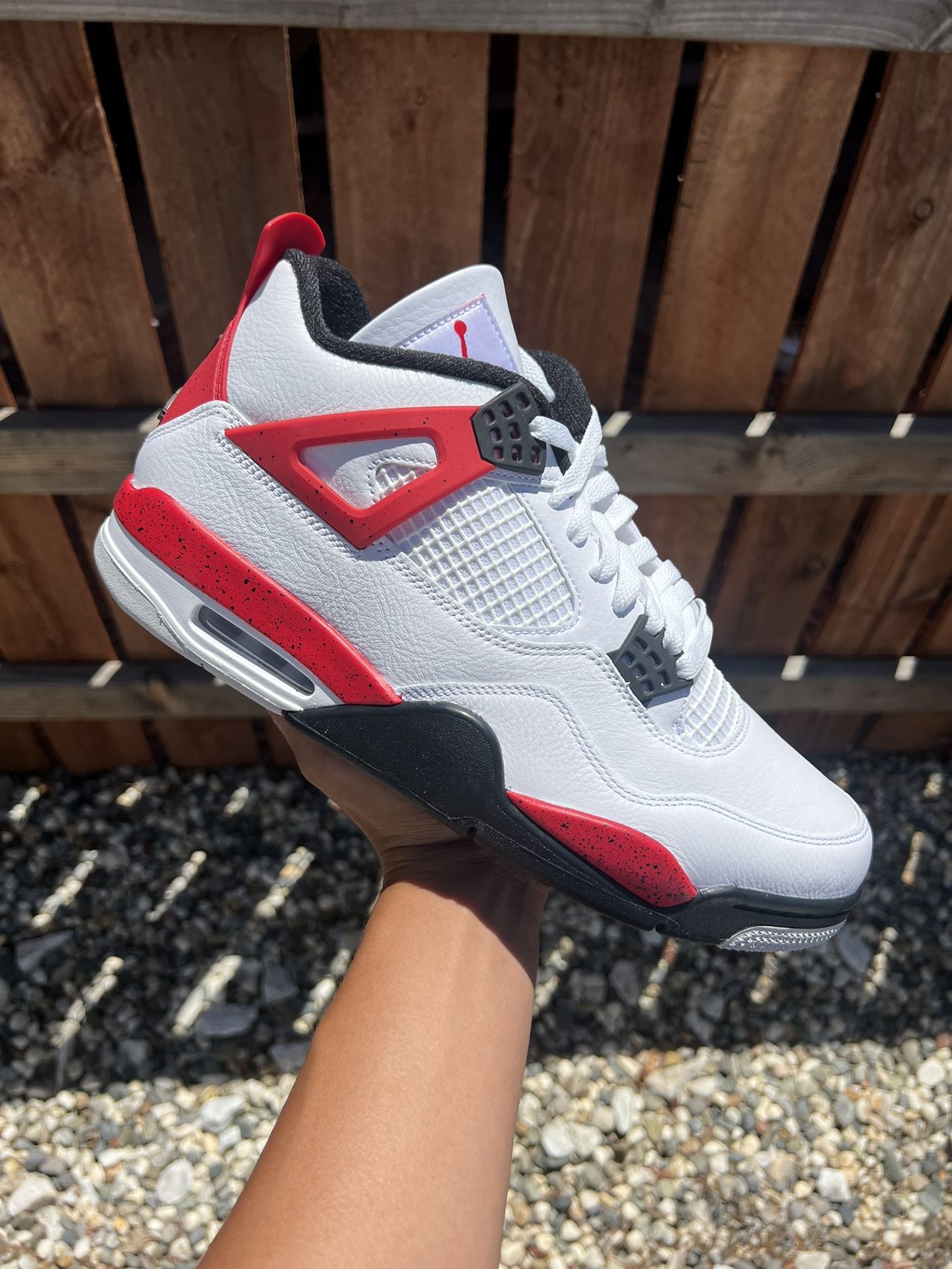 Jordan 4 Red Cement (Size 5.5Y, 6Y, 6.5Y, 7Y, 9.5, 10, 10.5, 11)