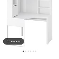 IKEA Micke corner workstation with hutch