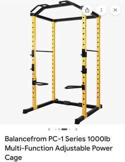 Balancefrom PC-1 Series 1000lb Multi-Function Adjustable Power Cage
