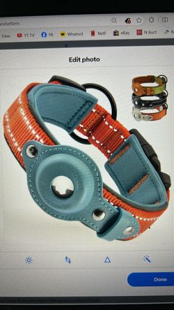New collar, direct AirTag, dog collar, reflective, nylon, neoprene leather holder
