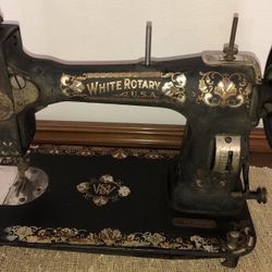 White Rotary Sewing Machine Vintage