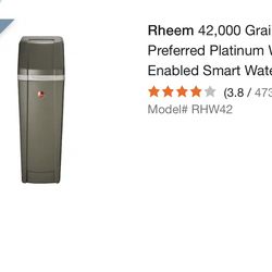 Rheem PREFERRED Platinum Wi-Fi connected 42,000 Grain Water Softener Open box