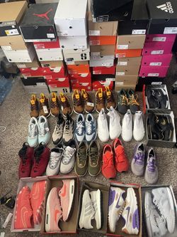 Lot of 65 Shoes Jordan Nike Air Max Adidas Boost Sz.13