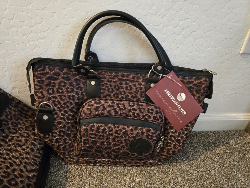 Luggage - American Flyer Leopard Print