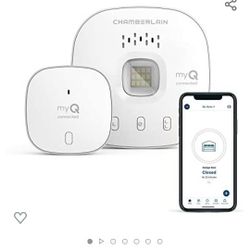 myQ Chamberlain Smart Garage Control - Wireless Garage Hub and Sensor with Wifi & Bluetooth - Smartphone Controlled, myQ-G040