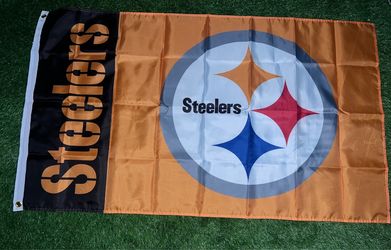 Steelers flag size 5’x3’