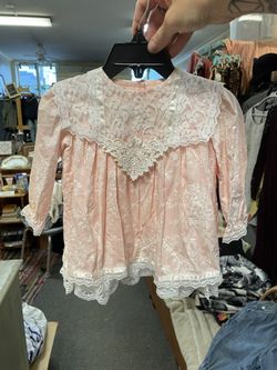 Vintage Girls Gunne Sax Frilly Dress Size 12 Mo