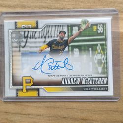 2026 Topps Flagship Certified Auto Andrew McCutchen 