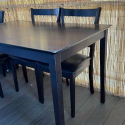 Dark Mahogany Dining Table Set