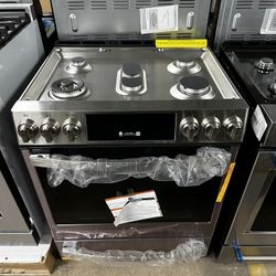 ✨ BRAND NEW 30” GE STAINLESS SLIDE IN GAS RANGE ✨ DELIVERY ✨ WARRANTY✨  