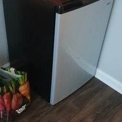 Grey And Black Small Refrigerator 