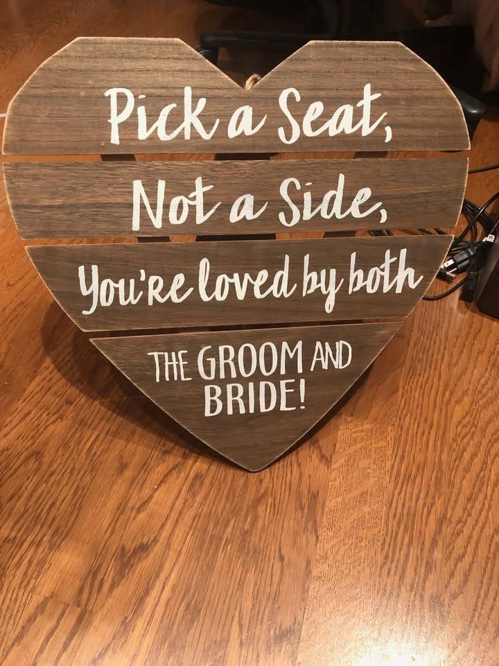 Wedding Seating Sign