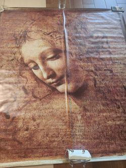 Madonna Art Canvas Splited in 2 Panel Parts