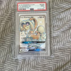 PSA 9 Shiney Drampa Hidden Fates SV80 Pokémon Card