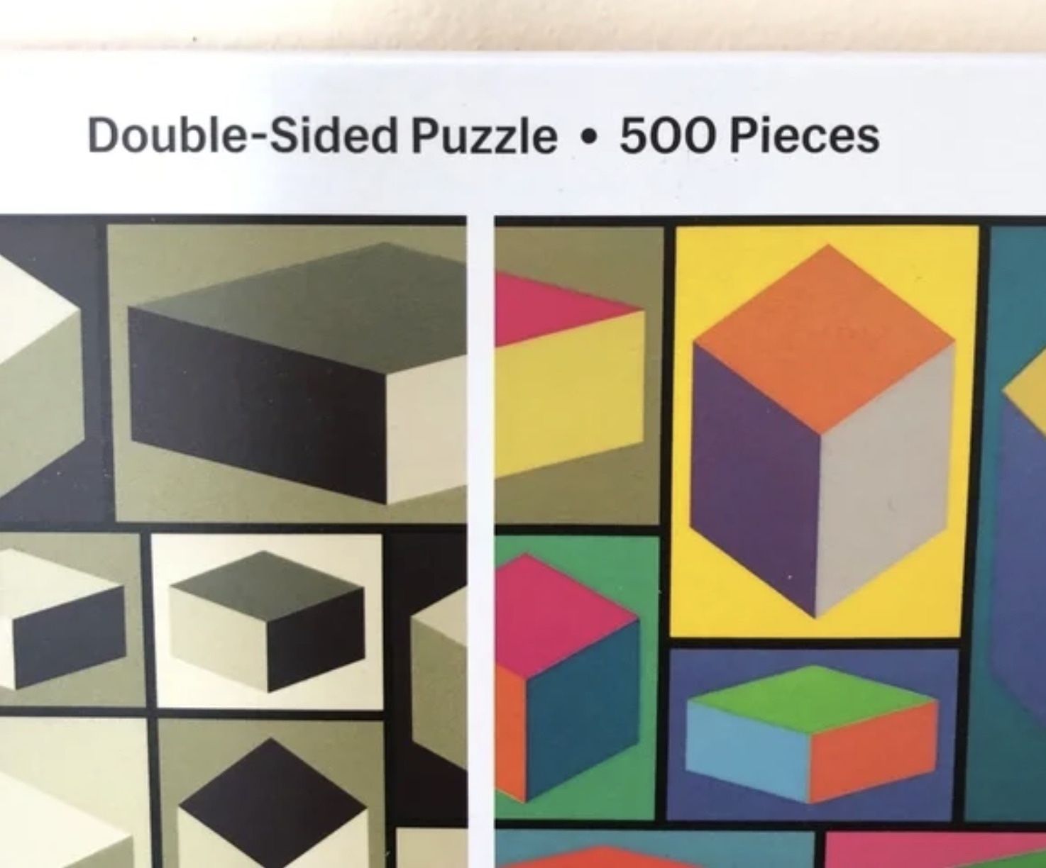 Galison MoMA Sol Lewitt 500 Piece Double Sided Puzzle for Families, Abstract Art