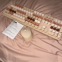 Pink Mouse & Keyboard Set