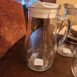 I Have 3 Beautiful Glass Pitcher For Sale.