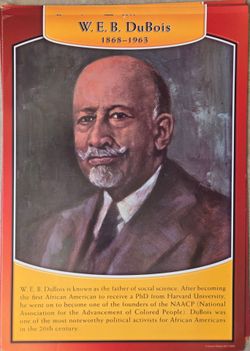Vintage W.E.B DuBois Poster
