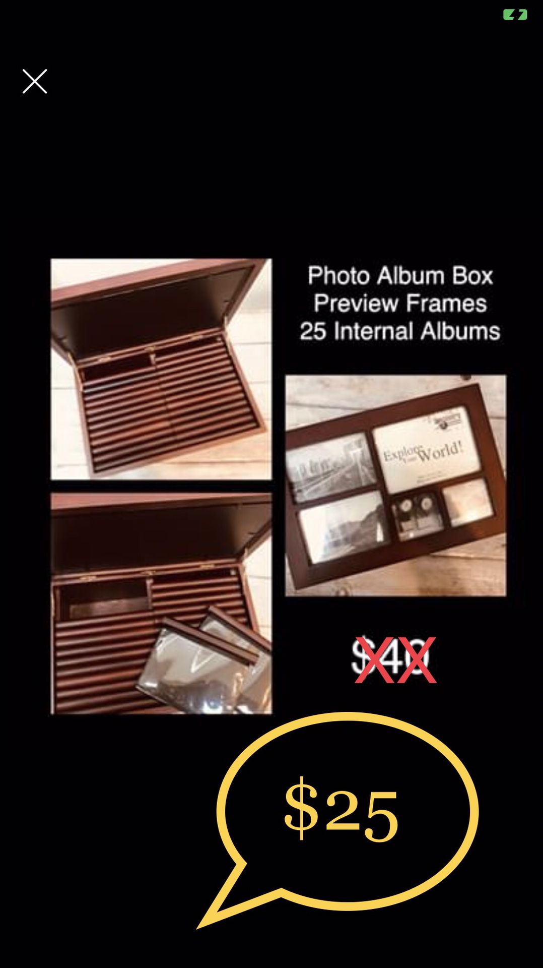 Photo Album Storage Box (Vintage)