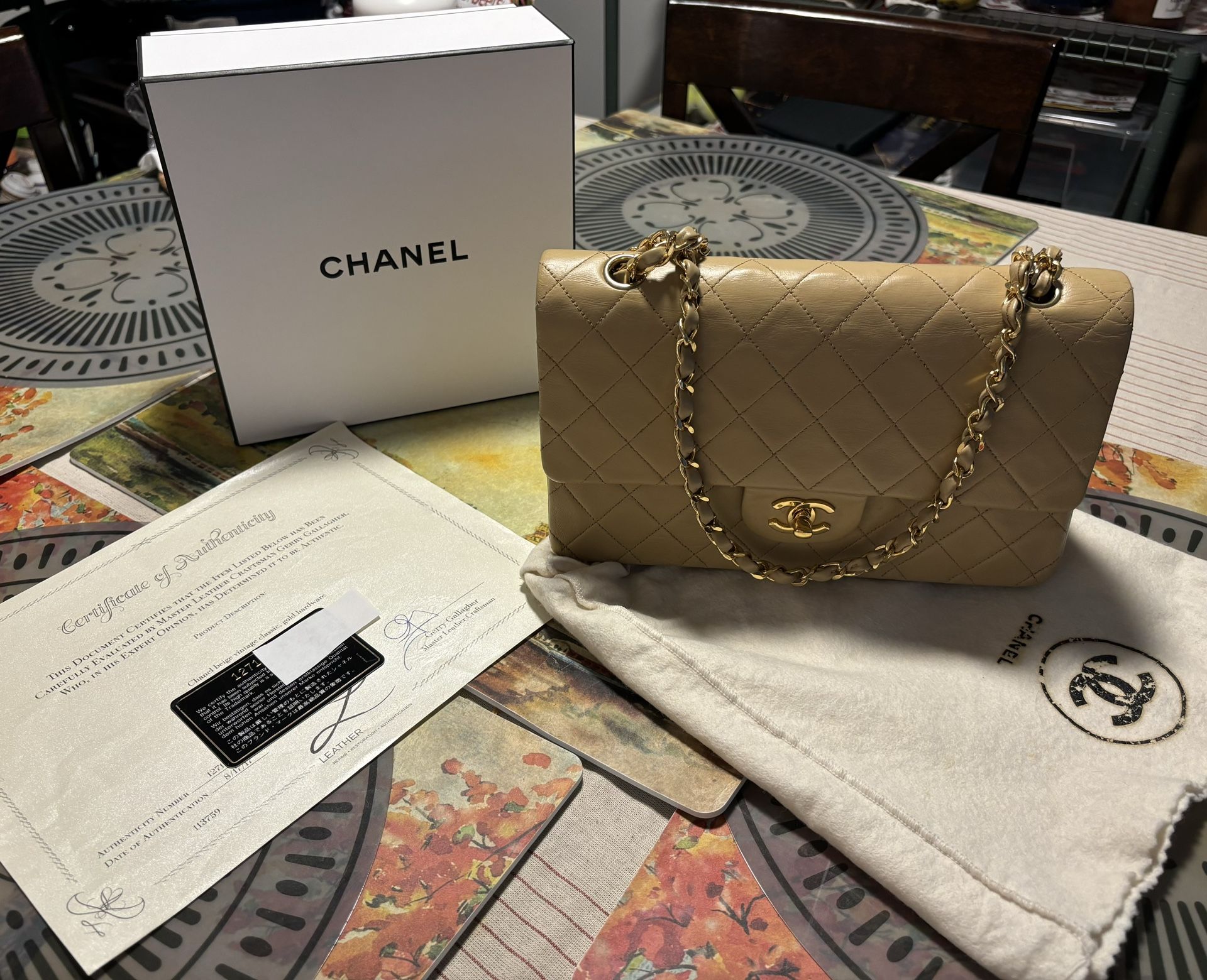 Pre-love Vintage Lamb Skin Chanel Bag Year 1991
