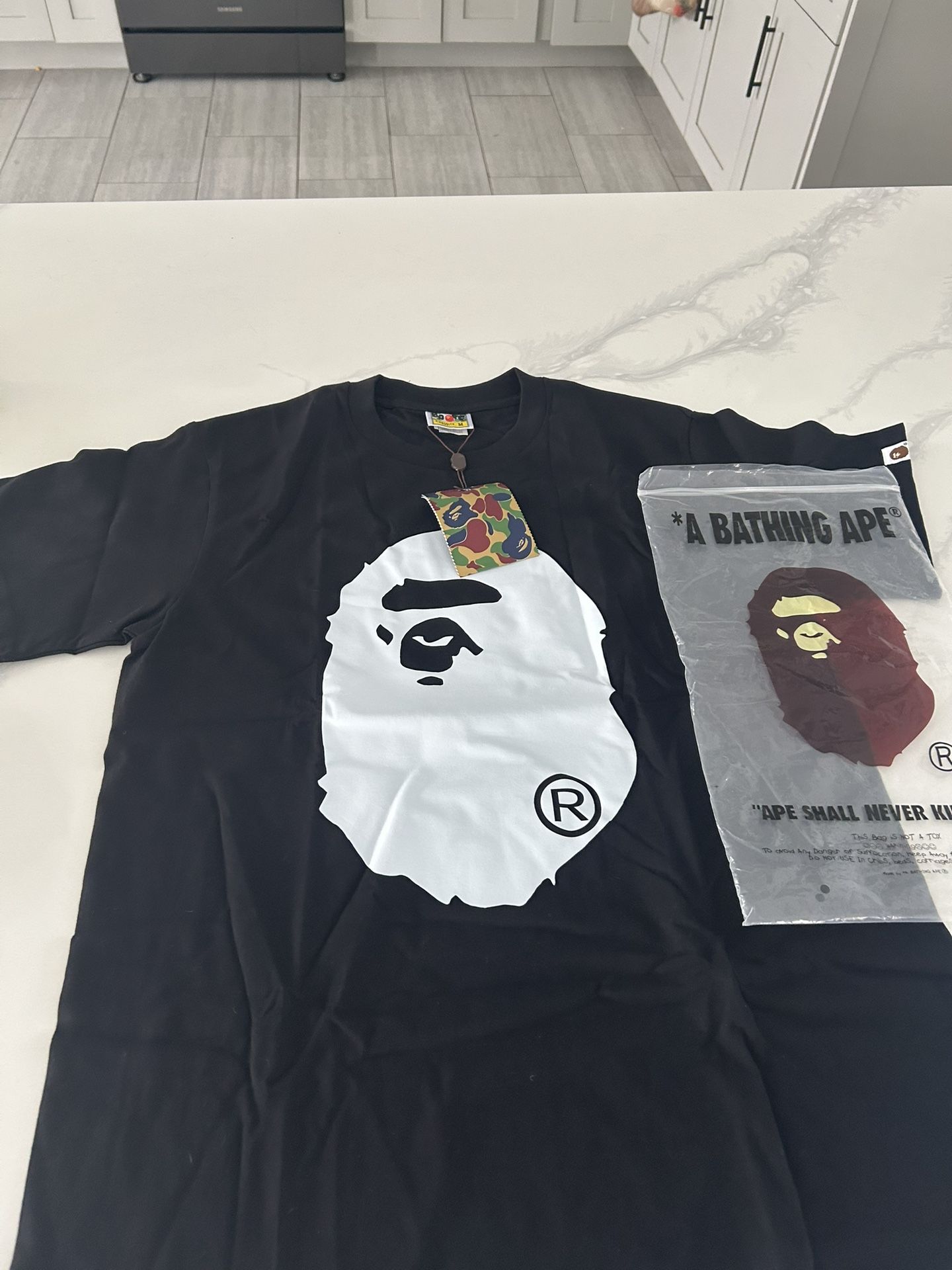 BAPE bicolor big ape head tee(FW21/SS22/FW22)