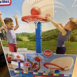 Little Tikes TotSports Easy Score Adjustable Basketball Hoop, for Ages 18 Months to 5 Years