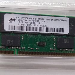 Micron 512MB DDR-333 A PC2700