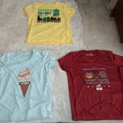 New NYCRUNS Womens Running Shirts Lot Of 3 Sizes S & M Technical Race Tees
