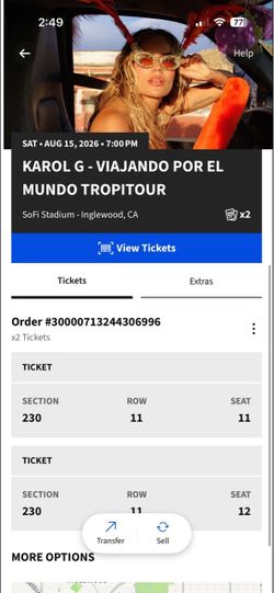 Boletos para el tropitour