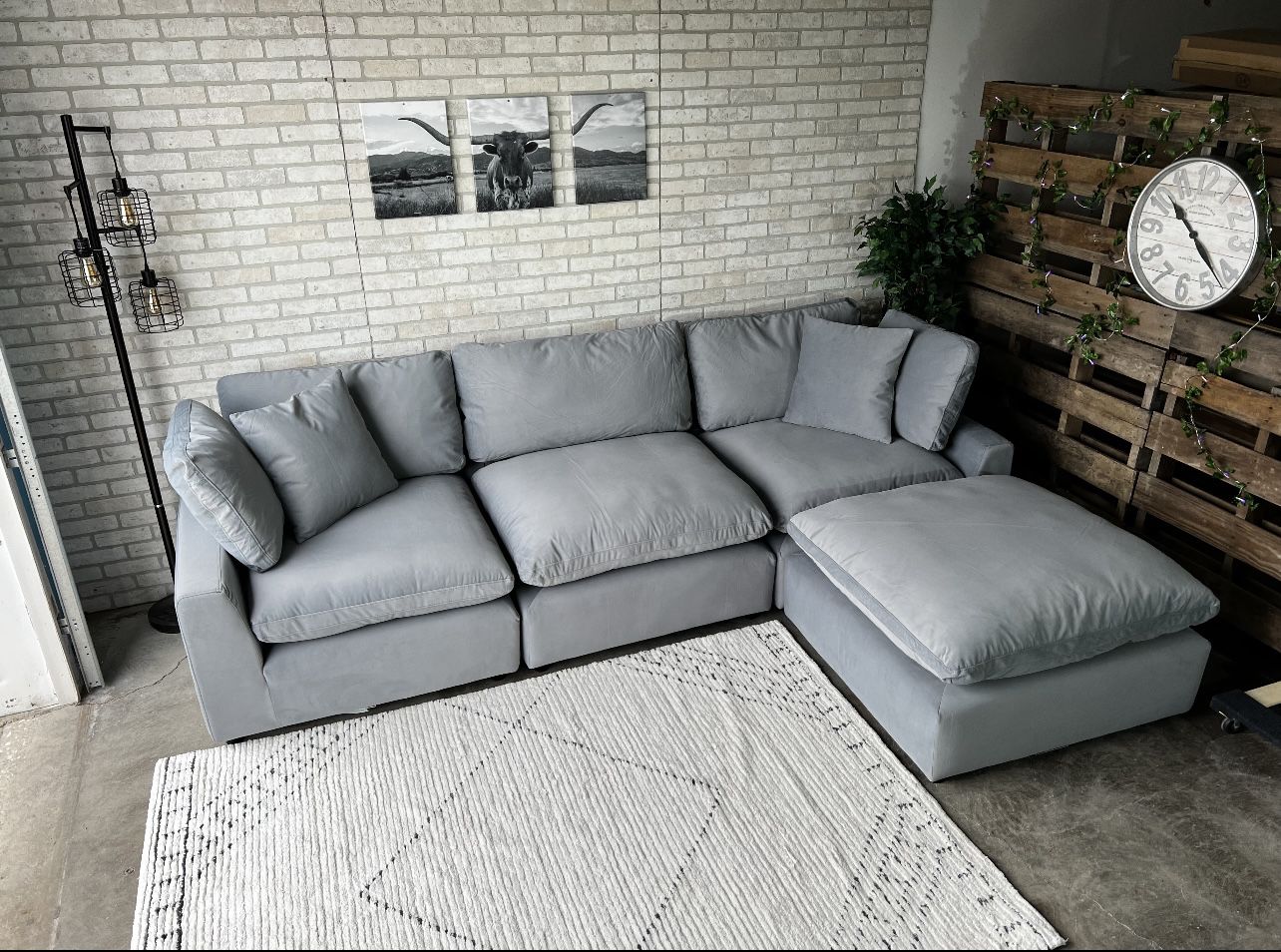 Grey Cloud Couch