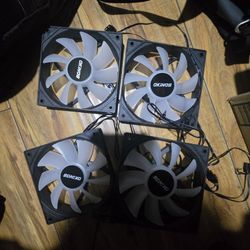Okinos and UPSIREN 120mm Argb Pwm Fans.