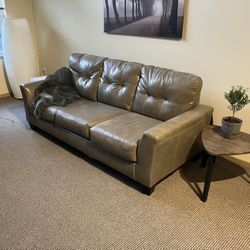 Faux Leather Couch 