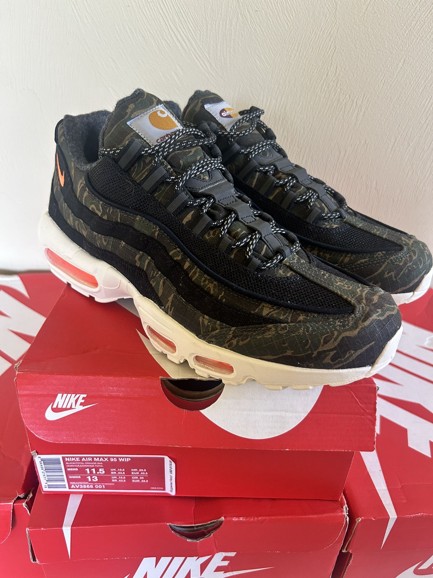 Nike Air Max 95 CARHARTT Sz 11.5 DS