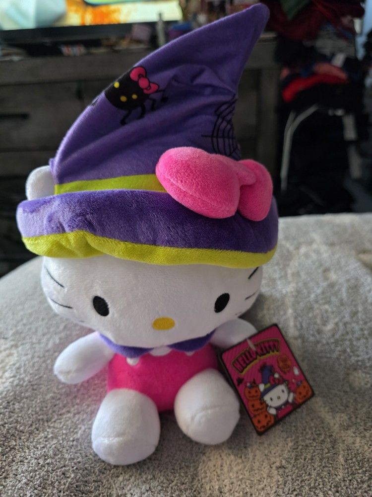 Hello Kitty Halloween Witch Plushy