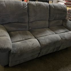 Grey Couch Sofa and Love Seat 