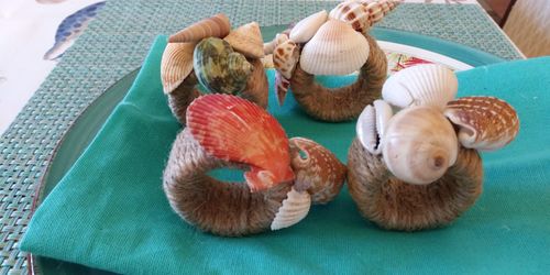 Beachy napkin rings