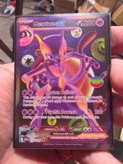 Mewtwo ex Pokémon Card 157/128 Secret Rare
