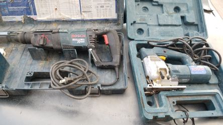Both Bosch rotor hammer and jigsaw