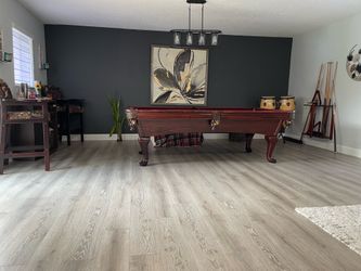 Pool table and chairs and accessories