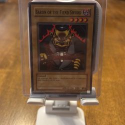 1996 Yugioh Baron Of The Fiend Sword SDY-036