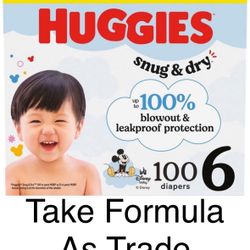 Huggies Size 6 Snug Dry -Diapers -pañales 