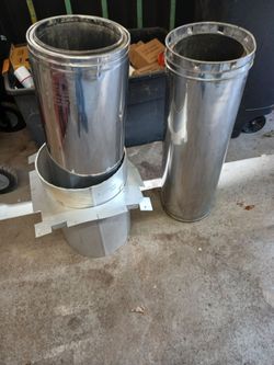 Stainless Steel Chimney Flue Pipe Sections with Flashing
