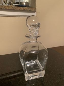 Godinger Skull Whiskey Decanter