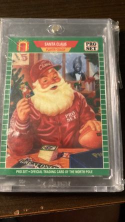 Pele soccer player HOF Santa Claus proset