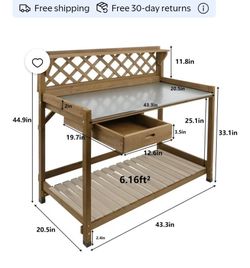 Garden Potting work bench