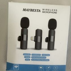 Wireless Microphone Set for iPhone – Great for TikTok & YouTube