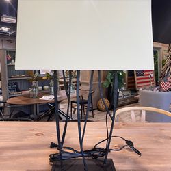 {ONE} Visual Comfort Signature Aspen table lamp by Ian K. Fowler. Overall: 22.5” H x 16” W x 7” D. Base: iron. MSRP: $575. Our price: $311 + Sales tax